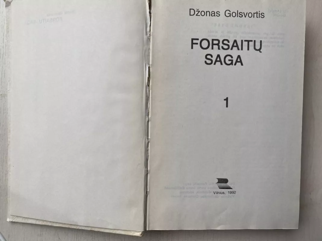 Forsaitų saga (II tomai) - Džonas Golsvortis, knyga 5