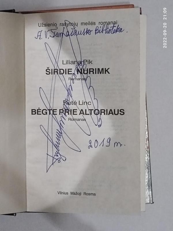 Širdie, nurimk. Bėgte prie altoriaus - Autorių Kolektyvas, knyga 2
