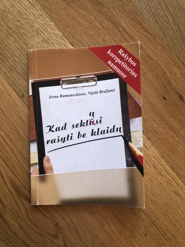 Kad sektųsi rašyti be klaidų - Irena Ramaneckienė, knyga 3