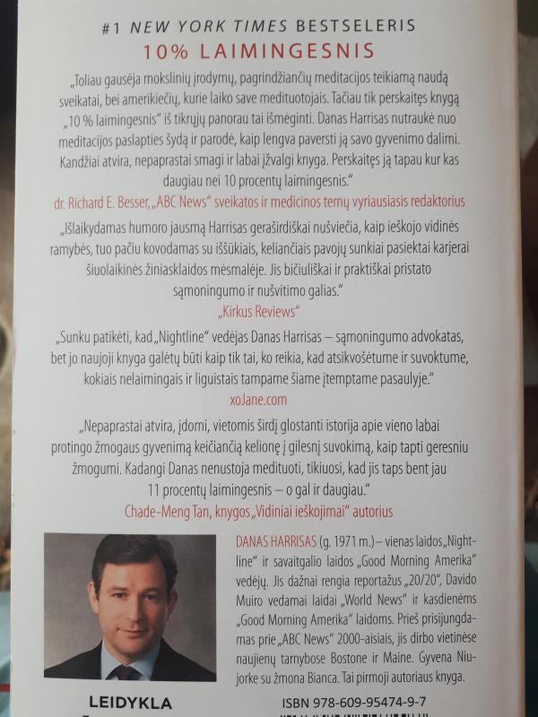 10% laimingesnis - Dan Harris, knyga 2