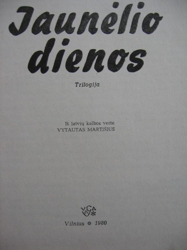 Jaunėlio dienos - Ernestas Birzniekas-Upytis, knyga 3