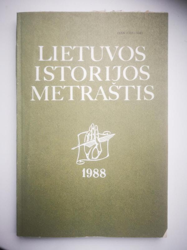 lietuvos istorijos metraštis. 1988. - Autorių Kolektyvas, knyga 4