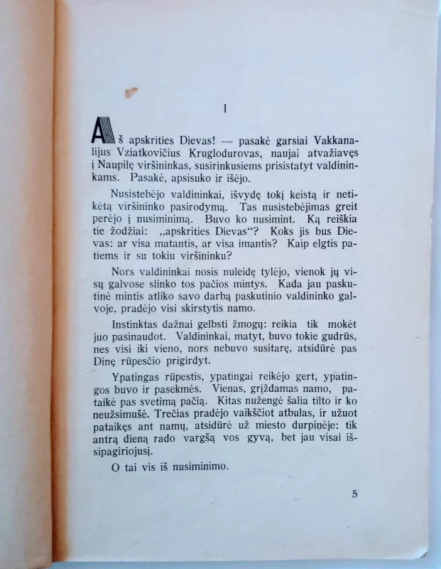 Satyros,1941 - Vincas Kudirka, knyga 5
