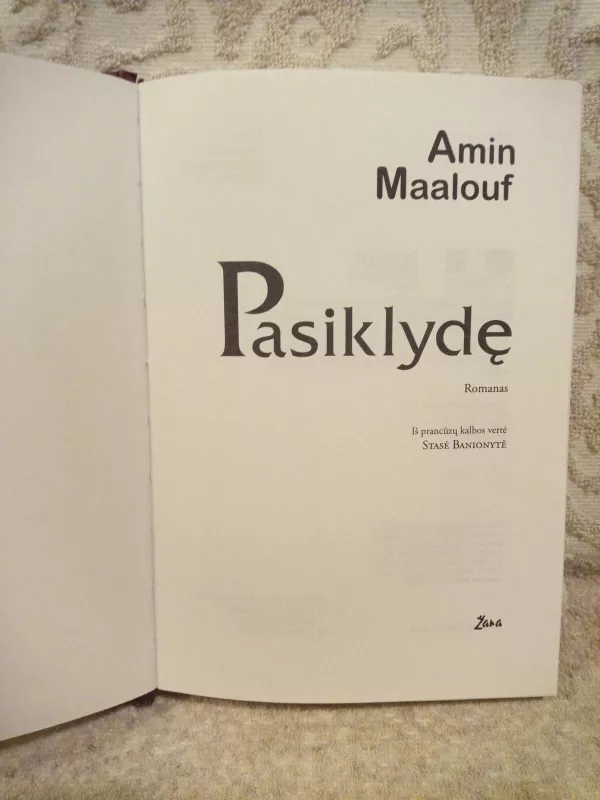 Pasiklydę - Amin Maalouf, knyga 3