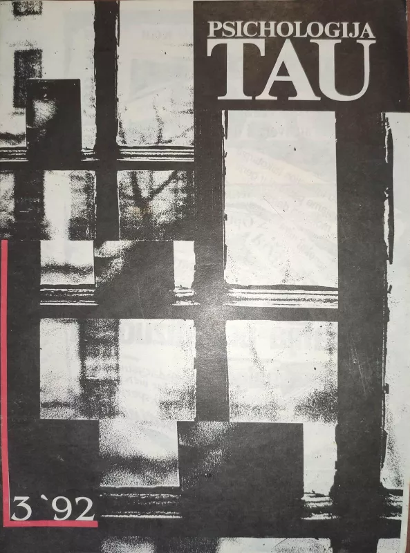 Psichologija Tau, 1992 m., Nr. 3 - Autorių Kolektyvas, knyga