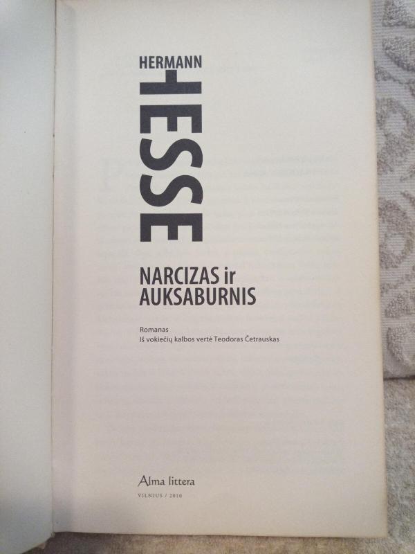 Narcizas ir Auksaburnis - Hermanas Hesė, knyga 4