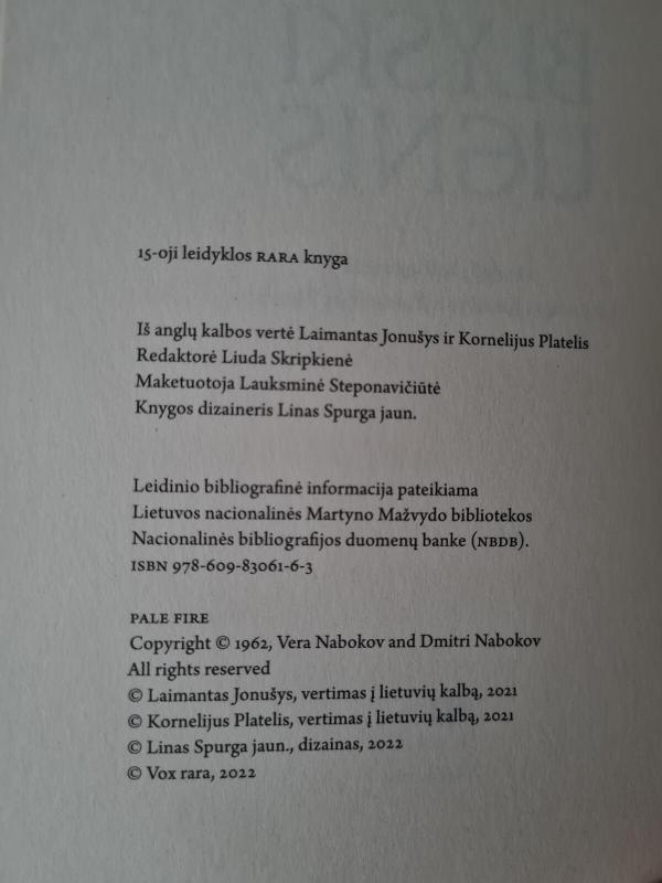 Blyški ugnis - Vladimir Nabokov, knyga 2