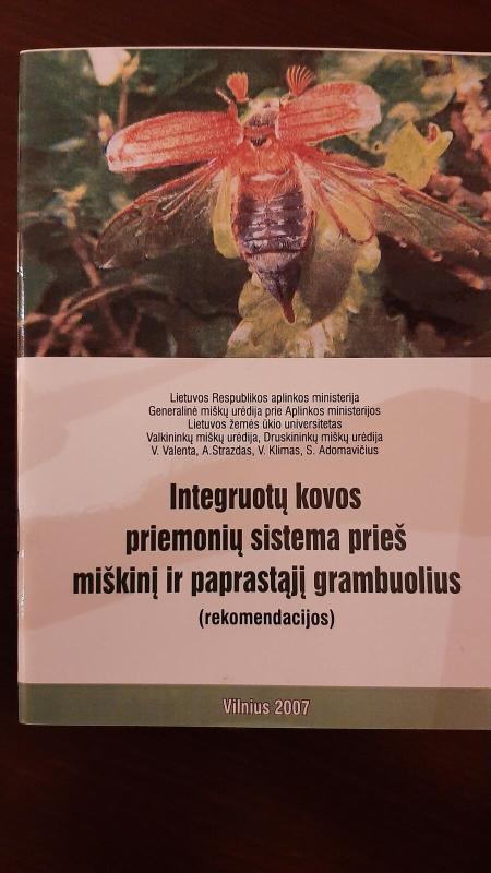 Integruotų kovos priemonių sistema prieš miškinį ir paprastąjį grambuolius - V. Valenta, knyga 2