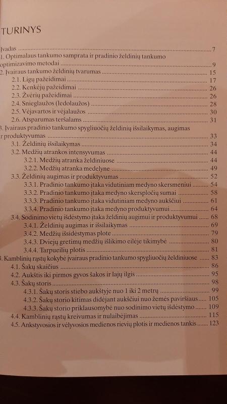 Miško želdiniųpradinis tankumas - A. Malinauskas, knyga 5