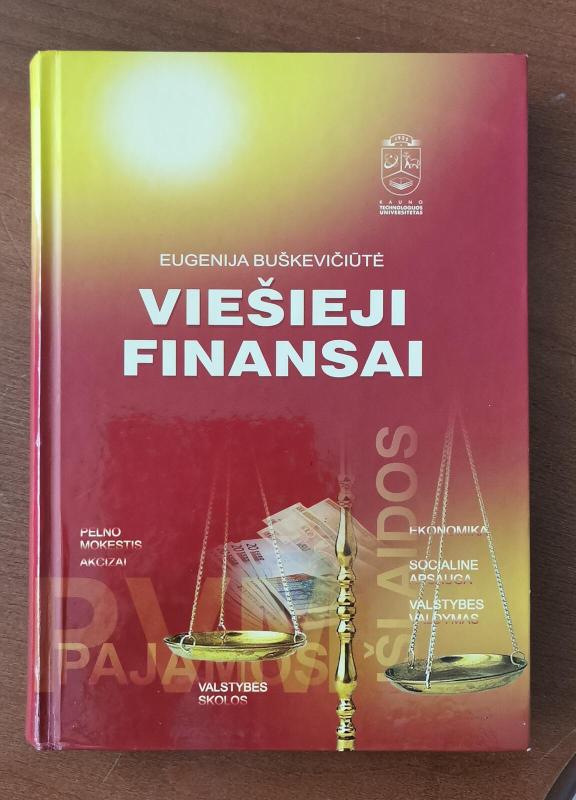 Viešieji finansai - Eugenija Buškevičiūtė, knyga 3