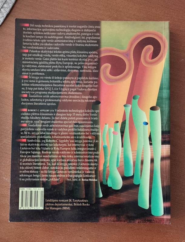 Šiuolaikinio verslo administravimas - Robert C. Appleby, knyga 2