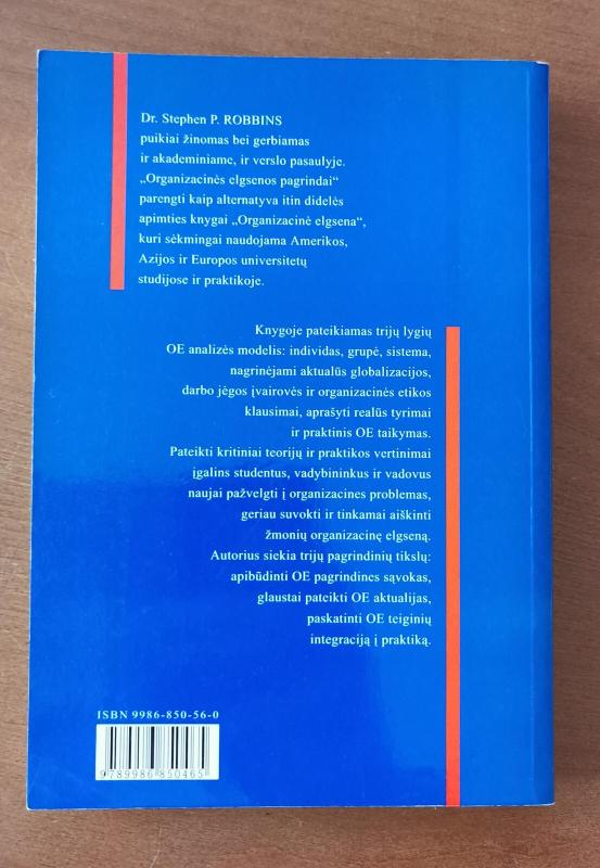 Organizacinės elgsenos pagrindai - Stephen Robbins, knyga 2