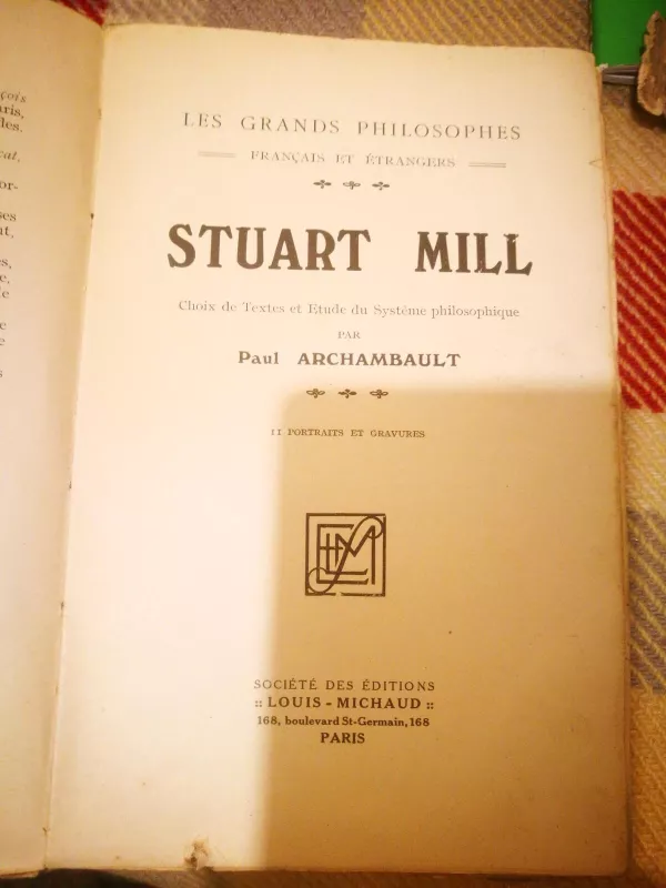 Stuart Mill - Paul Archambault, knyga 3