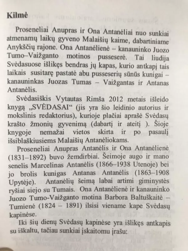 Žaliuojantis giminės medis - Vytautas Antanėlis, knyga 2