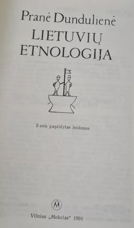 Lietuvos etnologija - Pranė Dundulienė, knyga 2