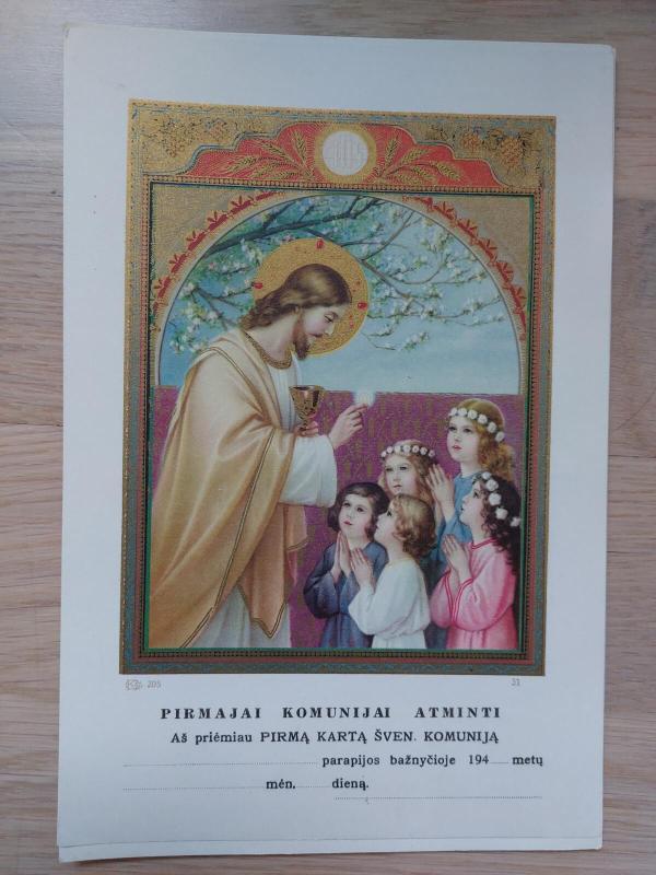 Tarpukario atvirukai Pirmajai komunijai atminti - Autorių Kolektyvas, knyga 2