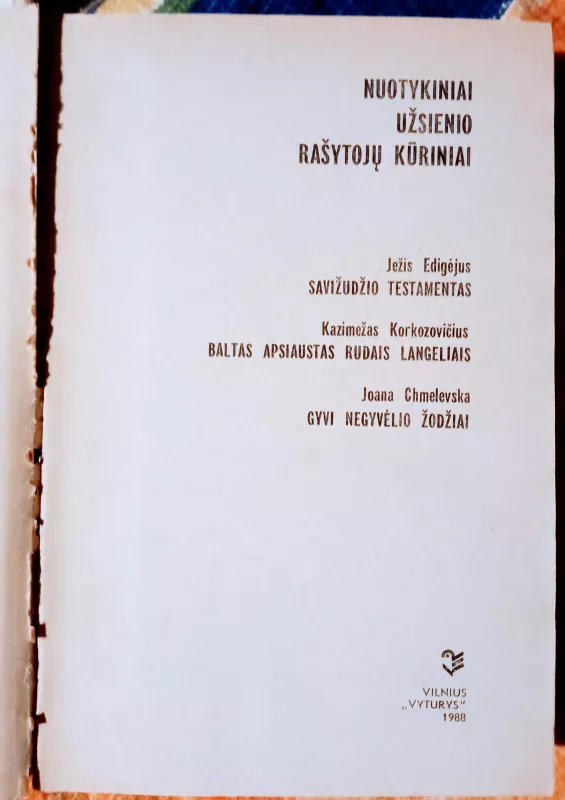 Nuotykiniai užsienio rašytojų kūriniai - J. Edigėjus, K.  Korkozovičius, J.  Chmelevska, knyga 2