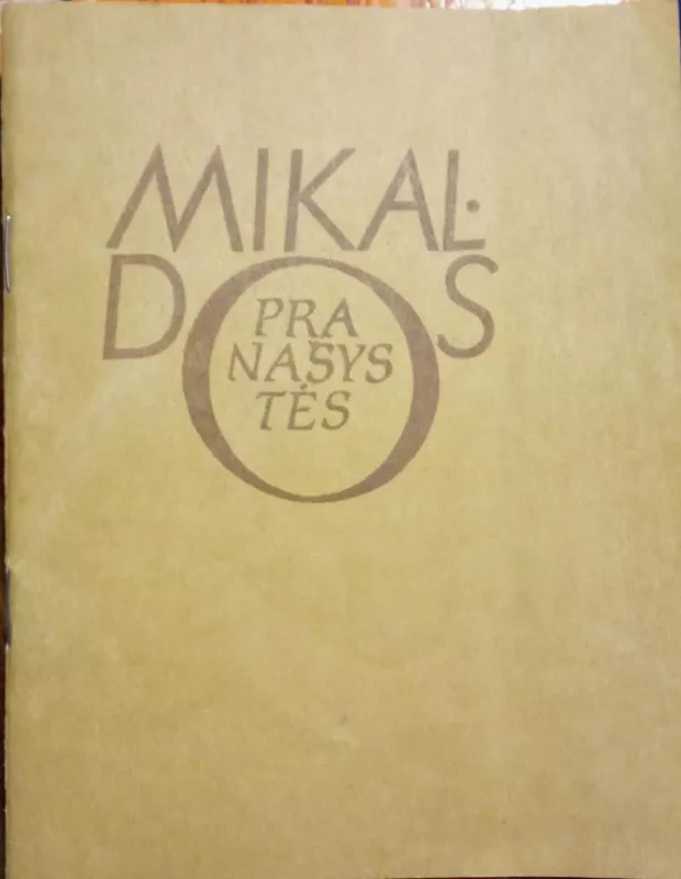 MIKALDOS PRANAŠYSTĖS - Autorių Kolektyvas, knyga 3