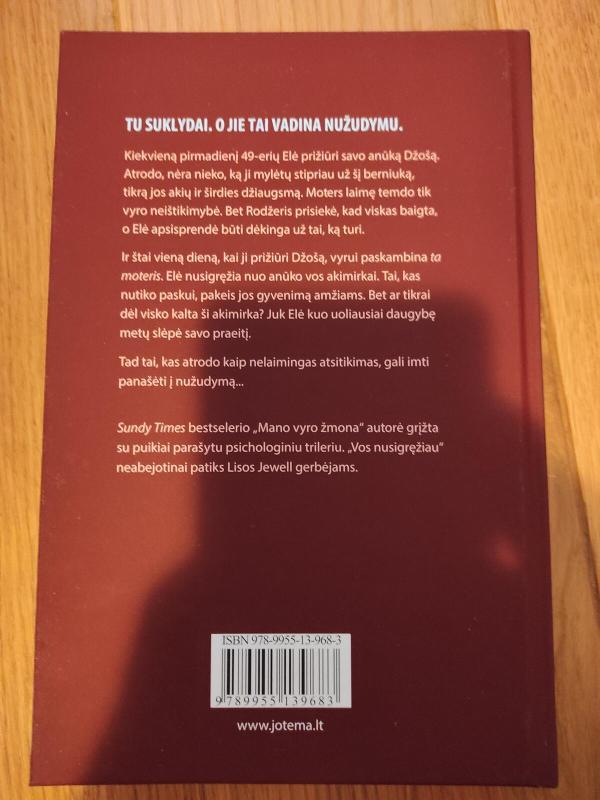 Vos nusigreziau - Jane Corry, knyga 3