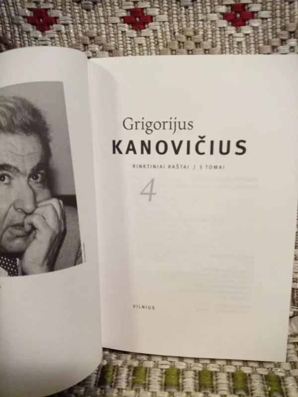Grigorijus Kanovičius. Rinktiniai raštai (4 tomas) - grigorijus kanovicius, knyga