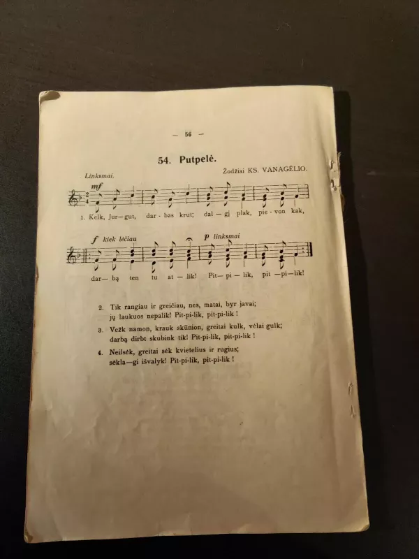 Mažųjų dainos (I-oji Serija, 60 dainų pradinėms mokykloms) - Juozas Gaubas, knyga 2