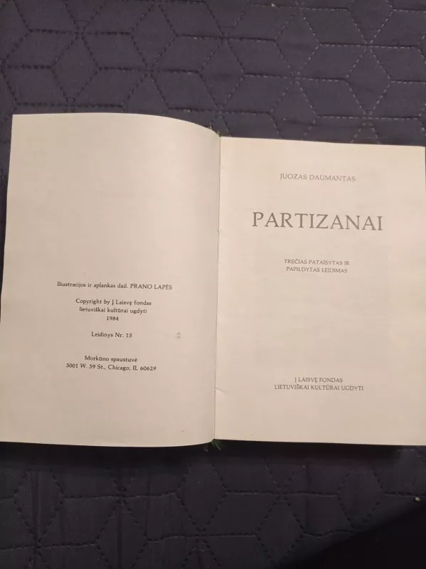 Partizanai - Juozas Daumantas, knyga 3