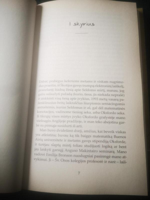 Oksfordo nusikaltimai - Guillermo Martinez, knyga 2