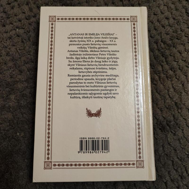 Antanas ir Emilija Vileišiai - Jonas Aničas, knyga 4