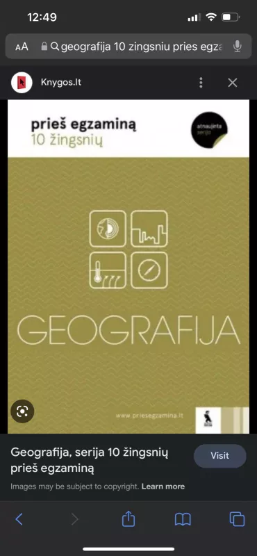 Geografija: 10 žingsnių prieš egzaminą - Šarūnas Gerulaitis, knyga