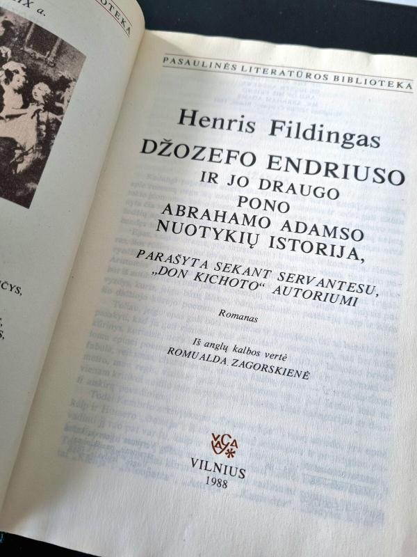 Džozefo Endriuso ir jo draugo pono Abrahamo Adamso nuotykių istorija - Henris Fildingas, knyga 2