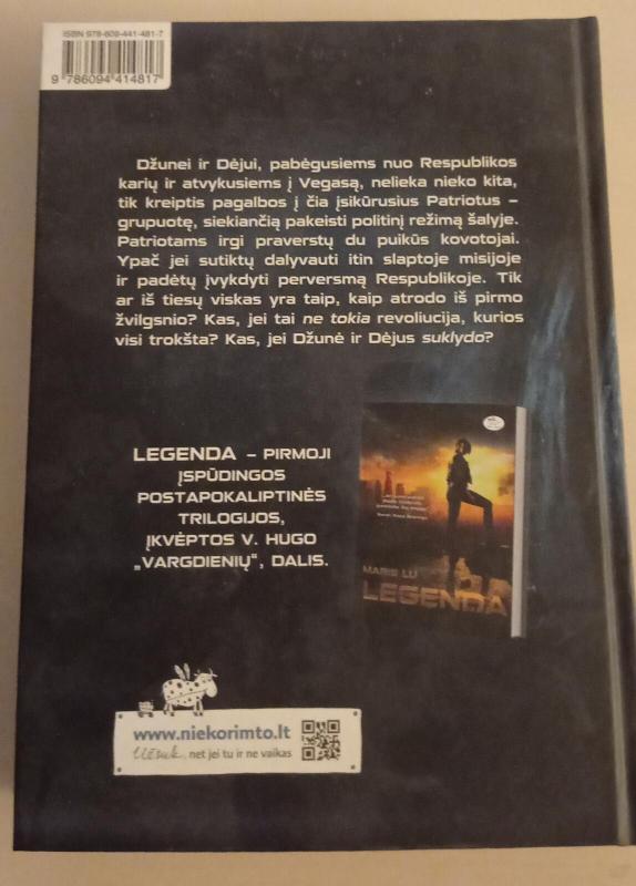 Šlovė - Marie Lu, knyga 4