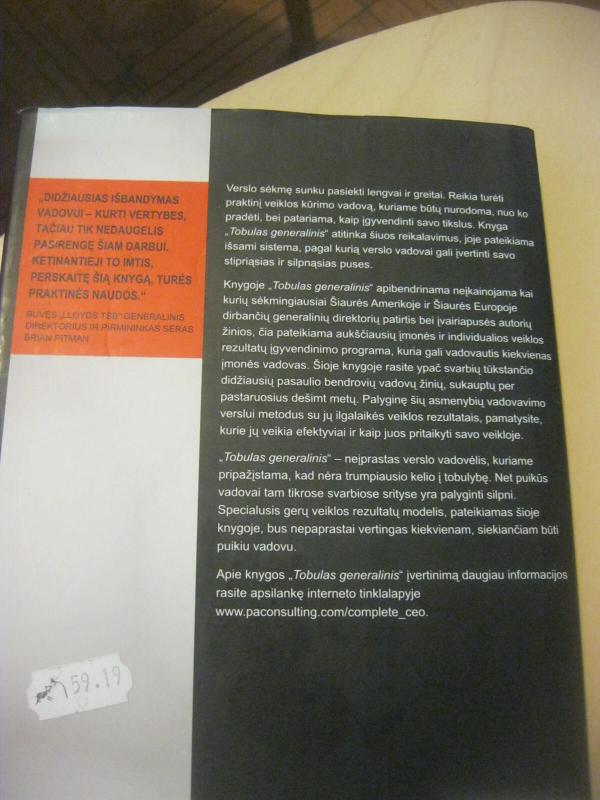 Tobulas generalinis - Mark Thomas, Gary  Miles, Peter  Fisk, knyga 5