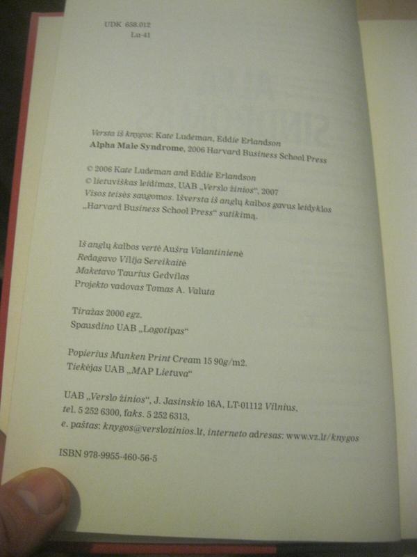 Alfa sindromas - Kate Ludeman, Eddie  Erlandson, knyga 5