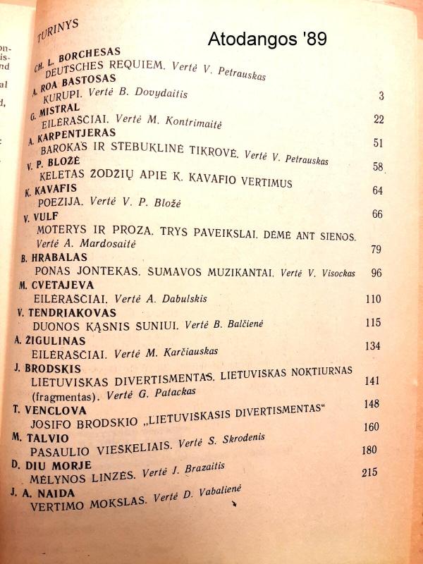 atodangos'89 - Autorių Kolektyvas, knyga 3