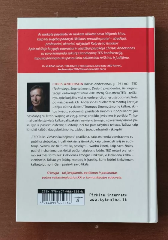 TED talks. Viešasis kalbėjimas : praktinis vadovas - Chris Anderson, knyga 2