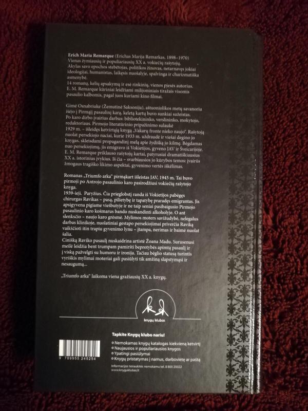 Triumfo arka - Erich Maria Remarque, knyga