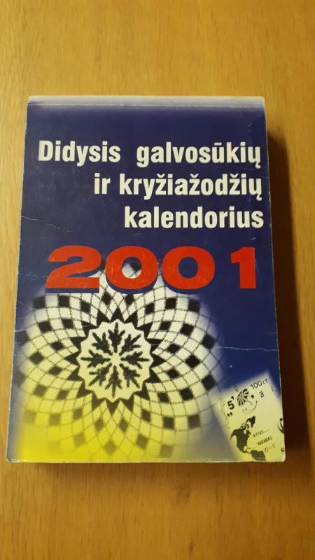 2001 metų didysis galvosūkių ir kryžiažodžių kalendorius - Jaroslavas Banevičius, knyga 3