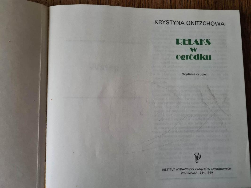 Relaks w ogródku - Krystyna Onitzchowa, knyga 3