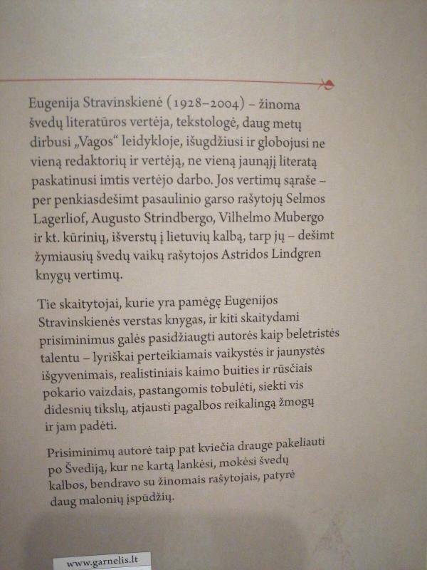 Mano metai: prisiminimai - Eugenija Stravinskienė, knyga 2