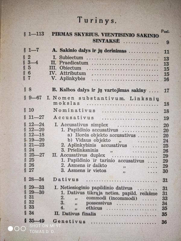Lotynų kalbos sintaksė - Juozas Vosylius, knyga 3