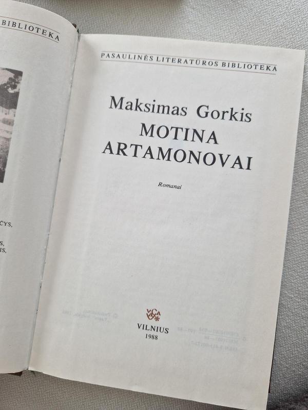 "Motina"," Artamonovai" - Maksimas Gorkis, knyga 3