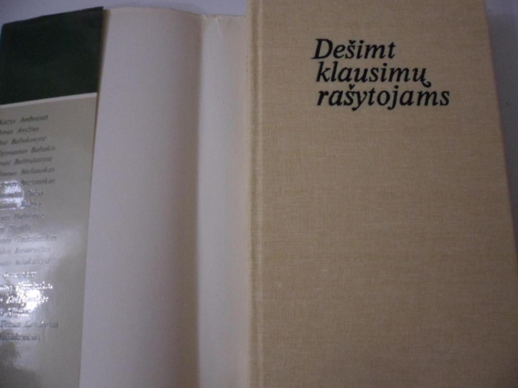 Dešimt klausimų rašytojams - Laimonas Inis, knyga 2