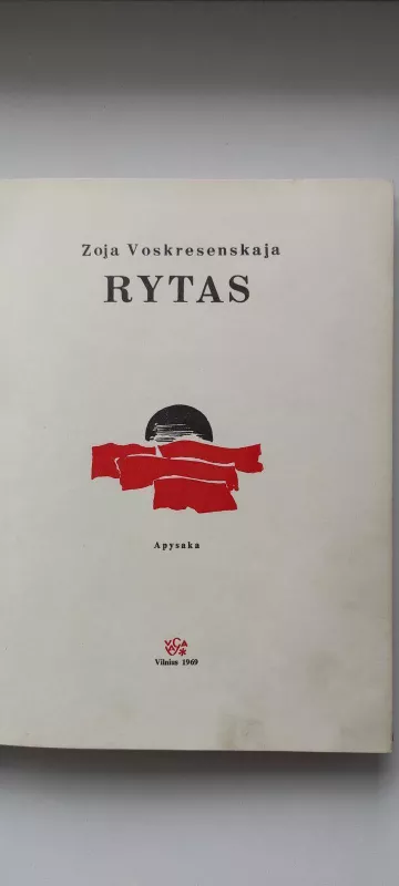 Rytas - Zoja Voskresenskaja, knyga
