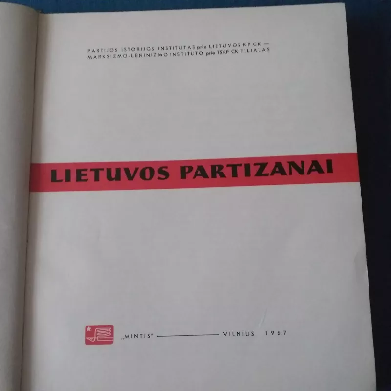 Lietuvos partizanai - P. Štaras, knyga