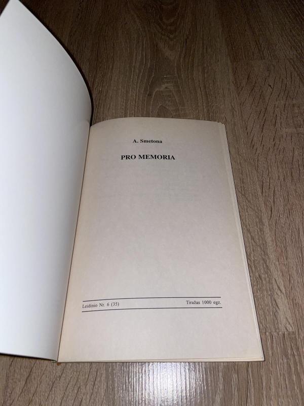 Pro memoria - Antanas Smetona, knyga 3