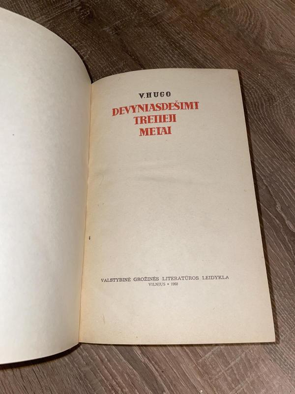 Devyniasdešimt tretieji metai - Viktoras Hugo, knyga 4