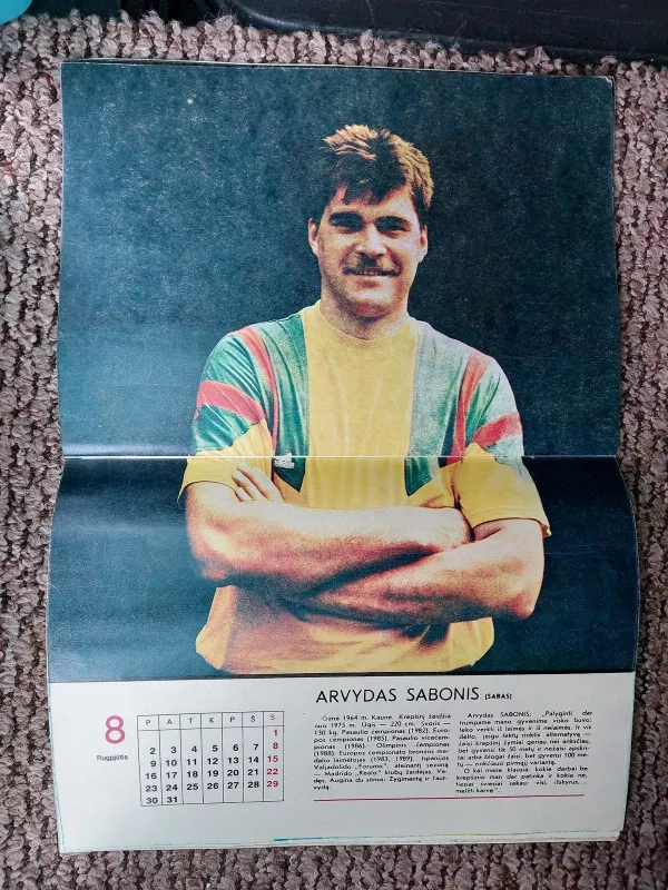 Lietuva Krepšinio Olimpe 1993 Kalendorius - Autorių Kolektyvas, knyga 3