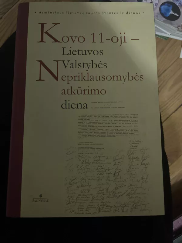 Kovo 11-oji-Lietuvos Valstybės Nepriklausomybės atkūrimo diena - Antanas Račis Eugenijus Manelis, Antanas Račis, knyga 3