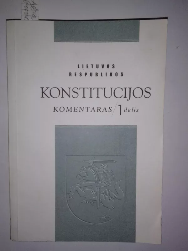 Lietuvos Respublikos Konstitucijos komentaras (1 dalis) - Karolis Jovaišas, knyga 2