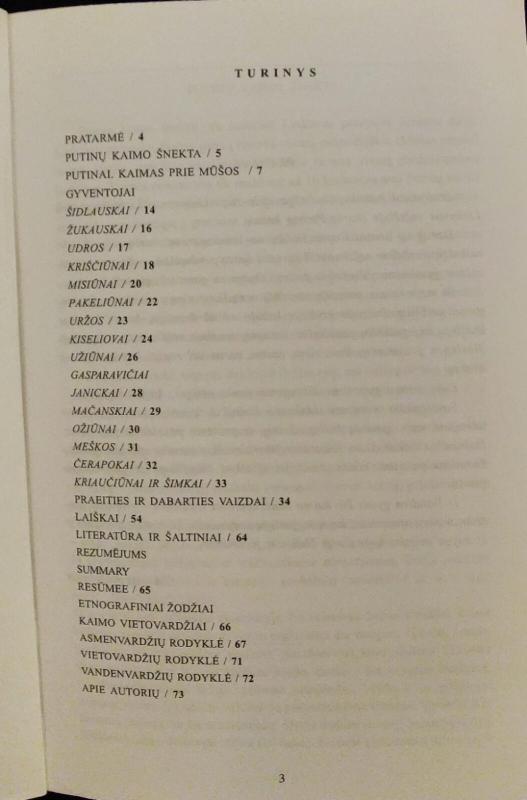 Putinai. Kaimas prie Mūšos - Užiūnas Alfonsas, knyga 3